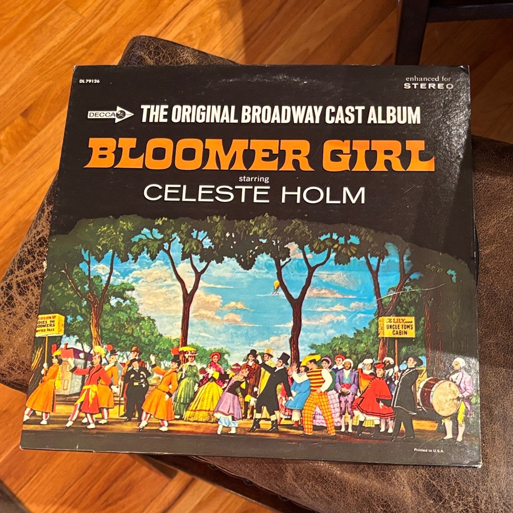 Bloomer Girl Original Broadway Cast Album vintage vinyl record